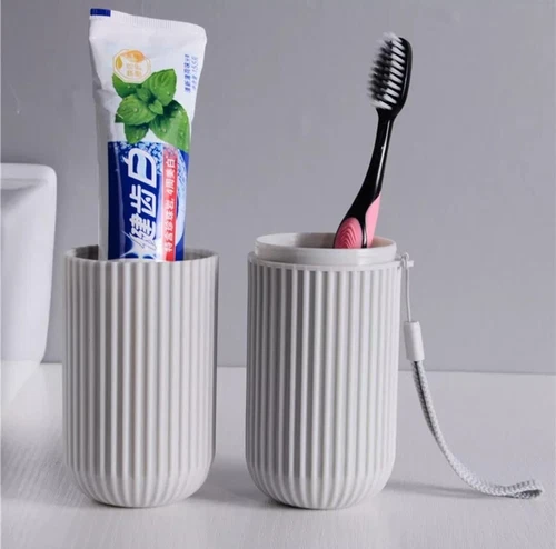 Portable Toothpaste Toothbrush Protect Holder Case Travel Camping Storage Box UK - Picture 1 of 9