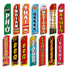 Mexican BBQ Seafood Swooper Flutter Advertising Food Restaurant Business Flags