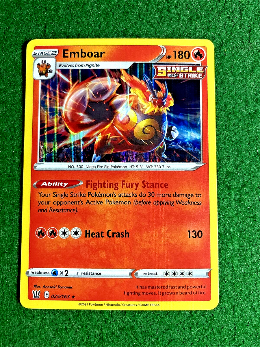 shiny emboar pokemon card ⭐ Pokémon TCG Emboar Sword & Shield