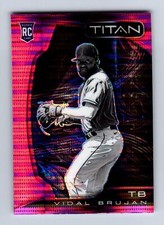 2022 Panini Chronicles Titan Pink Pulsar #8 Vidal Brujan RC - Tampa Bay Rays