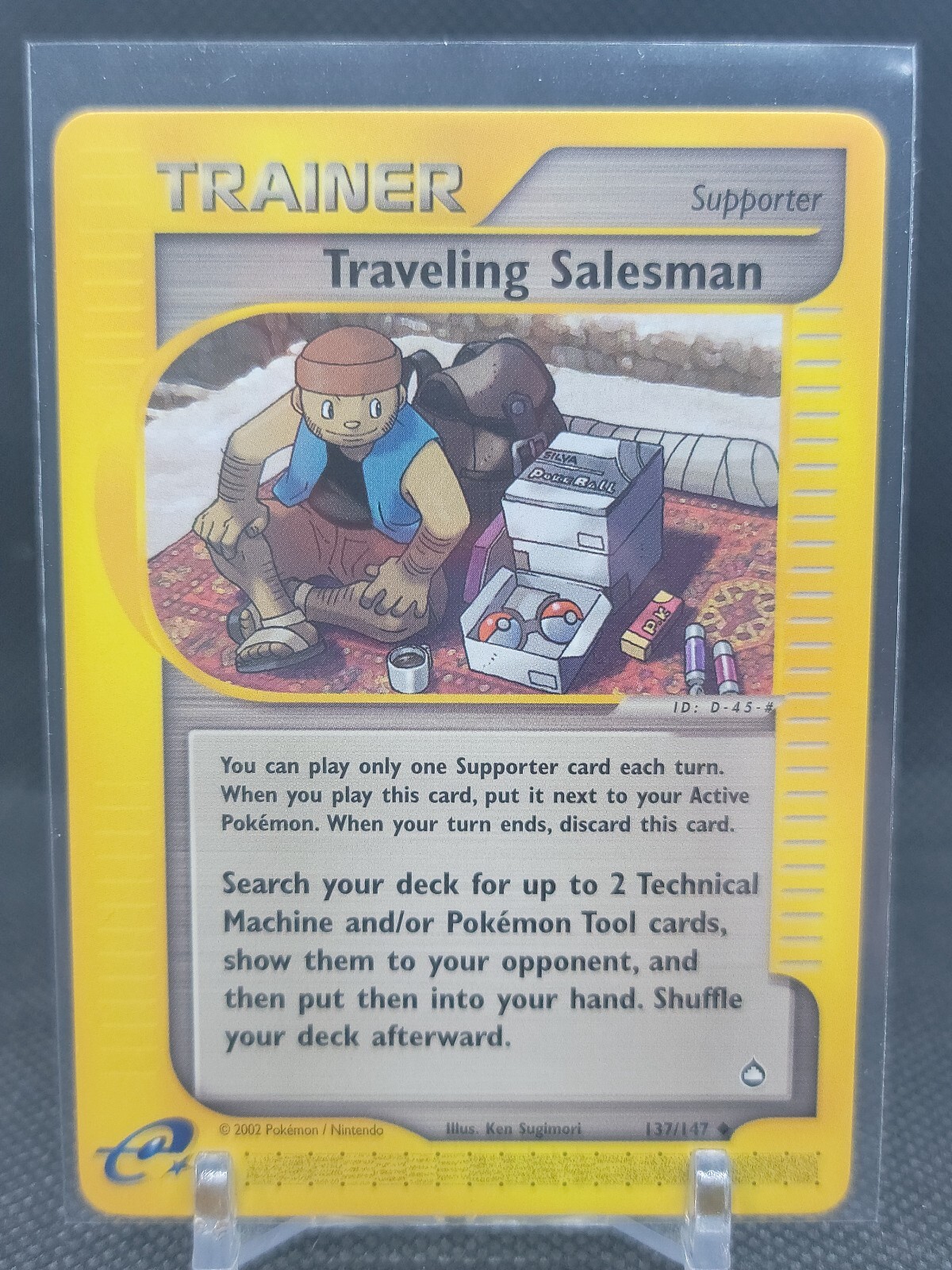 2003 Pokemon Aquapolis E-Card Series Traveling Salesman Trainer Uncommon 137/147