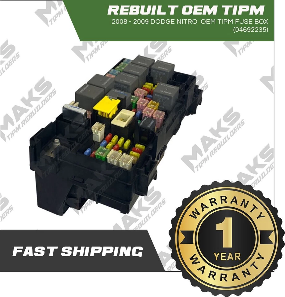 Dodge Nitro Jeep Liberty 2008 fabricante de equipos originales reconstruido TIPM 04692235 *¡programación incluida!* Foto 3 de 4