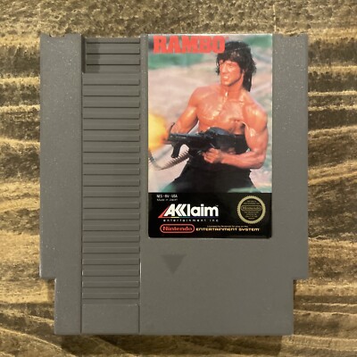 Nintendo Entertainment System Rambo 1988 NES Tested Video Game ...