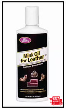 Mink Oil Leather Protector 8oz Conditioner Gel Gloss Shoes Sofa Belts Chair Home
