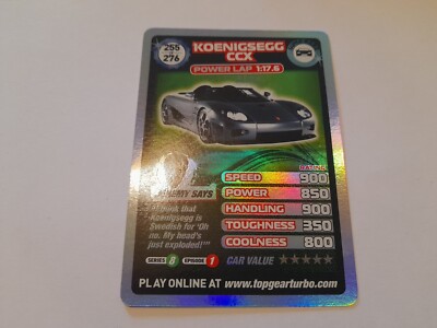 BBC Top Gear Turbo Challenge Super Rare cards (Series 1) - choose your cards 