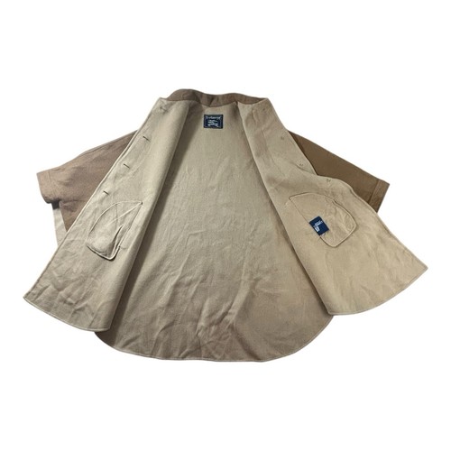 Burberry Woll Cape Mantel Poncho Camel Hellbraun Made in France Vintage Damen - Bild 10 von 13