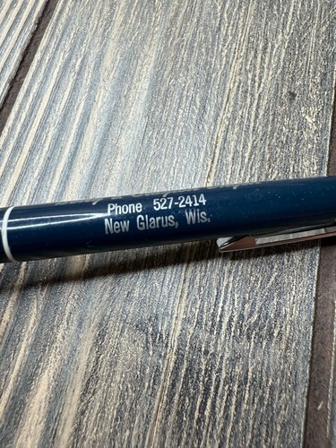 Vintage Ritepoint Swiss Lanes New Glarus WI Ballpoint Pen - Picture 4 of 5