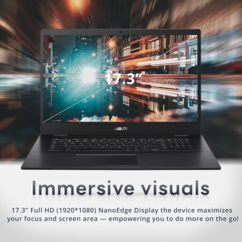 ASUS Chromebook CX1 17,3" FHD Celeron N4500 4 GB 128 GB eMMC Cam Chrome OS - Foto 3 di 13