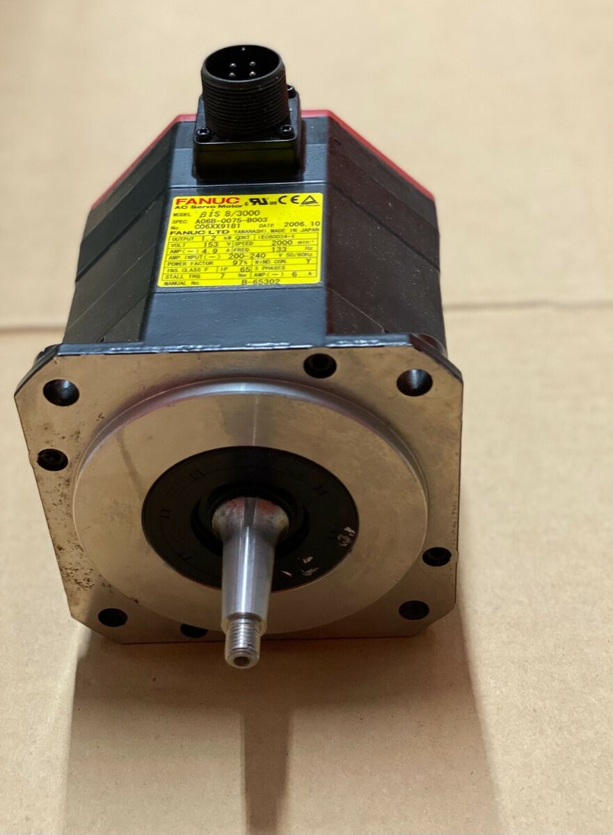 FANUC AC Servo Motor BIS 8/3000 A06B-0075-B003 US Seller NDA FANUC AC Servo Motor BIS 8/3000 A06B-0075-B003 US Seller NDA