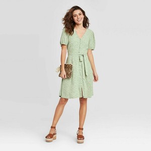 universal thread button down dress