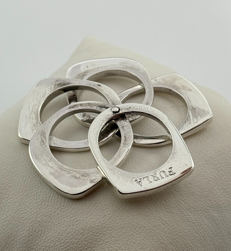 FURLA vintageシルバーリング 13号 イタリア製 925 Rare Furla Multi-Ring Italian Sterling Silver Size 7 circa 2000's