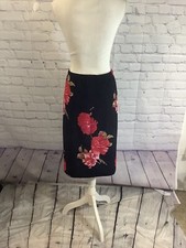 Vintage Positive Attitude Floral A-line Skirt 22 Petite Plus S-1 