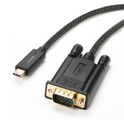 Usb C To Vga Cable 3 Ft Usbc Type C To Vga Cord Braided thunderbolt 3 Compatib