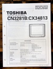 Toshiba CN3281B CX34813 TV Service Manual Original 