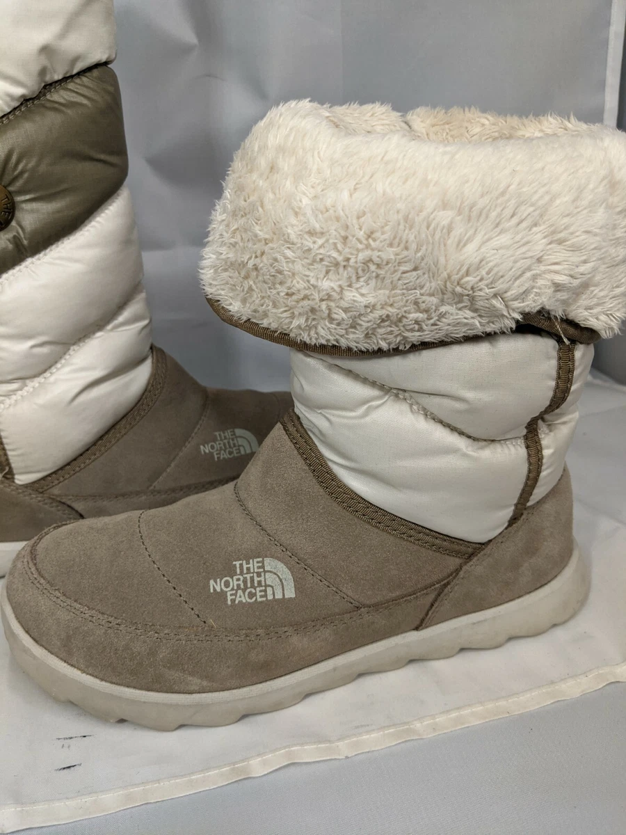 The North Face Thermoball Roll Down Pull On Winter Boots Leather