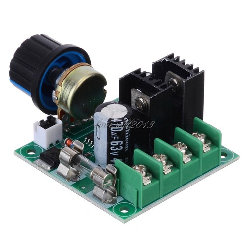 Interruttore controllo velocità motore 12V~40V 10A PWM DC regolatore volt dimmer - Foto 3 di 4