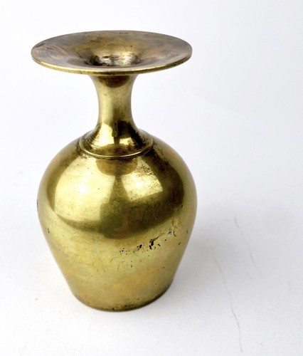 Vintage Brass EPNS Goblet 4oz | Antique Decor, Library Staging, Antique Snifters - Picture 3 of 6