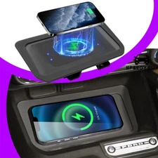 20W Wireless Charging Pad fit for Ford Bronco 2021-2026 2/4-Door Console 