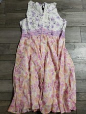 GRACE KARIN Floral Midi Sundress Sleeveless V Neck Spring Wedding Guest.. Sz 2XL