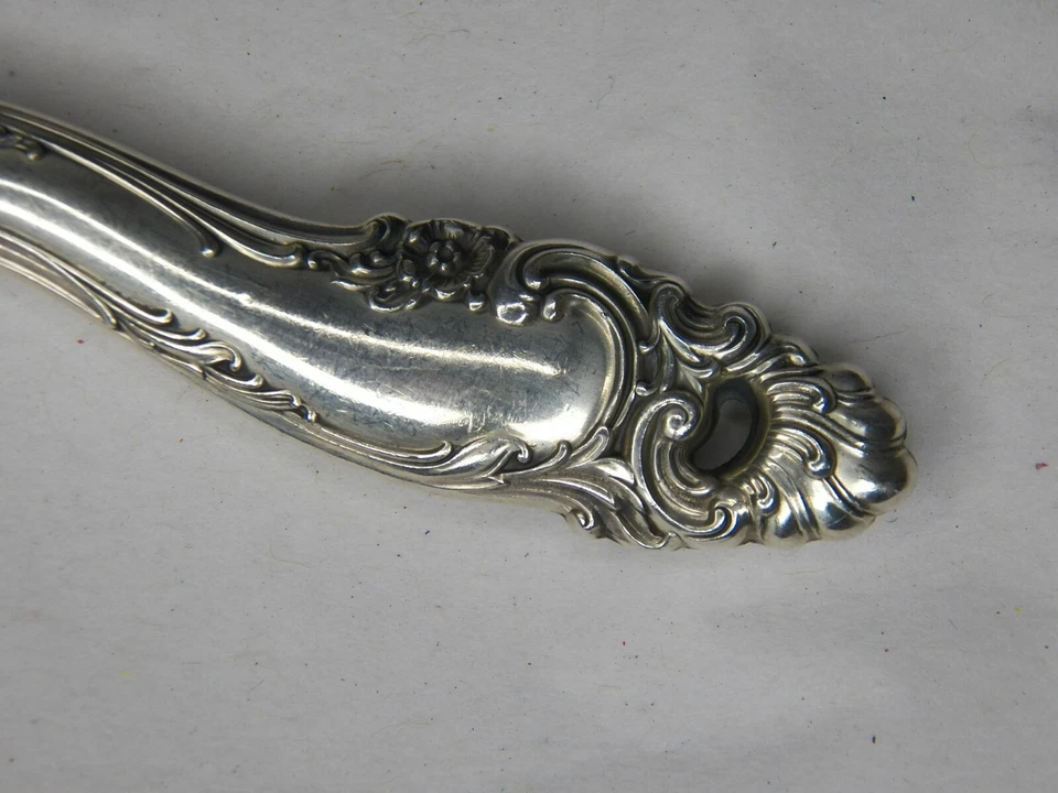 GORHAM DECORACIÓN PLATA ESTERLINA HH ESPARCIDOR DE MANTEQUILLA 6 1/4" SIN MONOGRAMA Foto 2 de 3