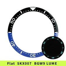 38mm C3 BGW9 Lume Ceramic Bezel Insert SKX007 Mod Parts BLACK/BLUE Batman
