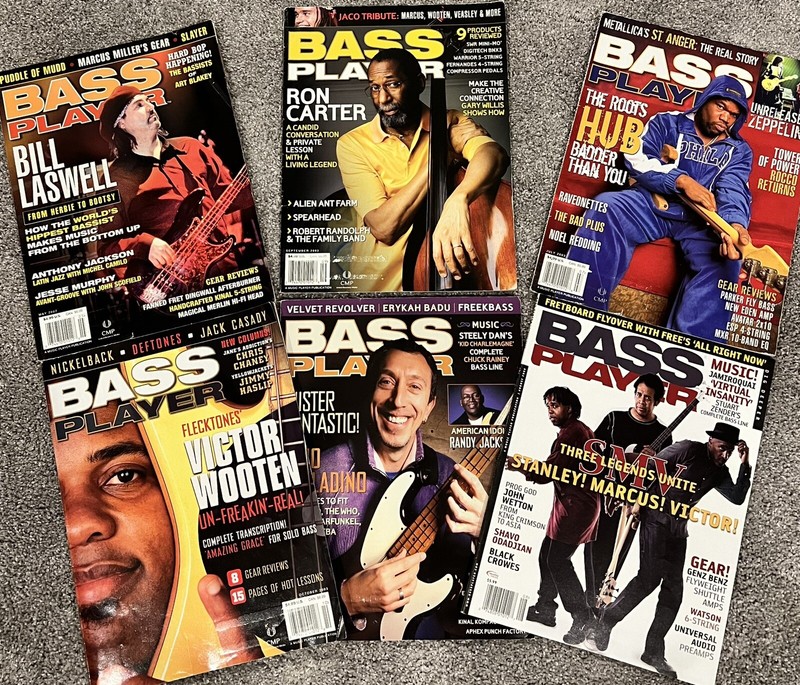 Bass Player Magazines Wooten/Clarke/Miller/Carter/Palladino Laswell/Roots