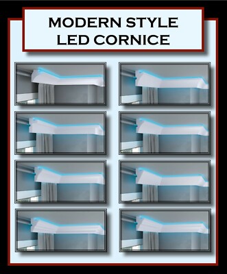 CORNICE COVING XPS POLYSTYROL LED LICHT ZIERLEISTE LEICHTGEWICHT - MUSTER (15cm)