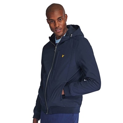 lyle & scott hooded softshell jacket