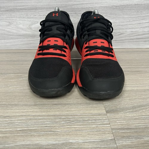 Under Armour Charged Ultimate 3.0 Trainers Size 7.5 Black Red Gym Shoes Training - Picture 4 of 11