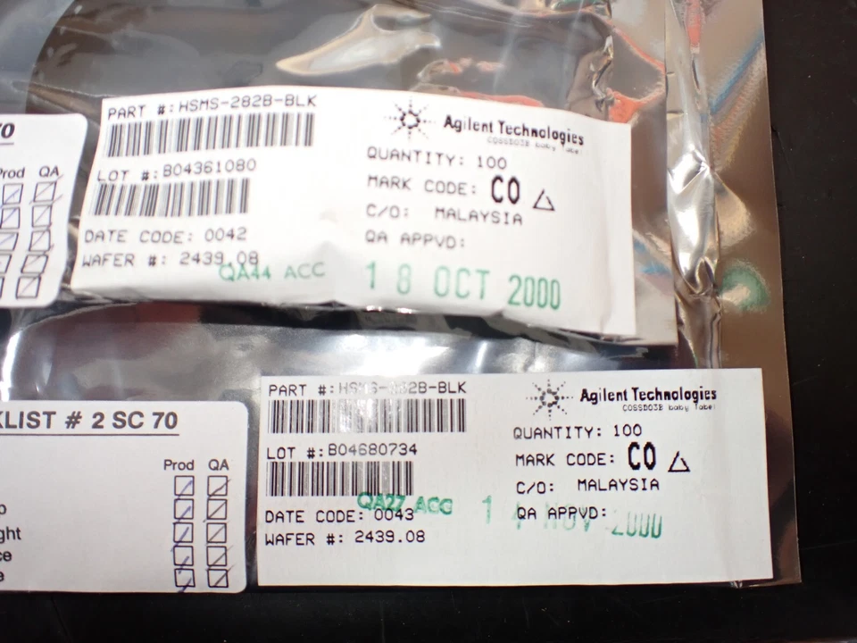 Agilent Surface Mount RF Schottky Barrier Diode HSMS-282B SMD UK STOCK x5pcs - Image 4 of 4