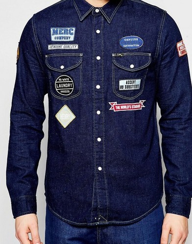 LEE 101 PATCH WESTERN RIDER DENIM SHIRT 