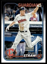 2024 Topps Myles Straw Cleveland Guardians #361