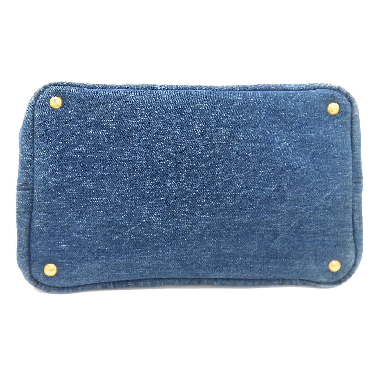 PRADA Canapa Tote Bag Denim Ladies Used from japan thumbnail 4