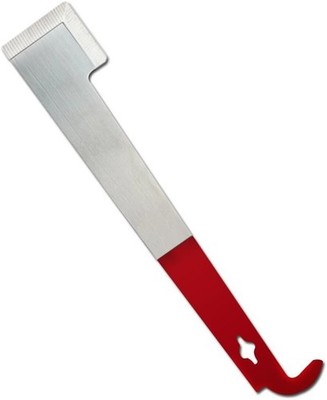 Red Painted Stainless Steel Bee Hive Frame Lifter & Scrapper - Must-Have Tool