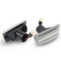 Seitenblinker LED Mit E-2X Klarglas Kompatibel Mit Opel Insignia A, Meriva B
