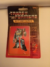 Transformers Action Cards Series 1 1985 Milton Bradley MOC Shockwave