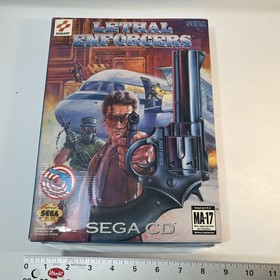 Lethal Enforcers (Sega CD, 1993) Big Box Complete CIB
