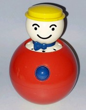 Vintage 1970s Ambi Toys Jack in the Ball Plastic Baby Toy Retro Preschool (A)