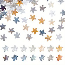 1box 140pcs 14 colors Handmade Lampwork Beads AB color Starfish Mixed