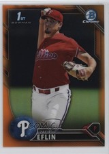 2016 Bowman Chrome Prospects Orange Refractor 19/25 Zach Eflin #BCP217 1t9a