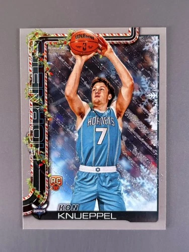 Kon Knueppel 2025-26 Topps Holiday Basketball RC Silver Glitter Rookie [dyf194