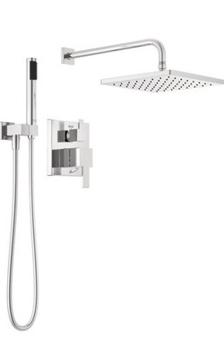 Delta Modern 14 Series Rain Shower System Faucet Set Chrome Bathtub Shower Trim
