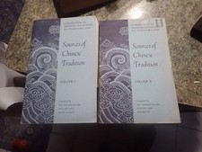 1960 Sources of Chinese Tradition Intro to Oriental Civilization - Wm De Barry