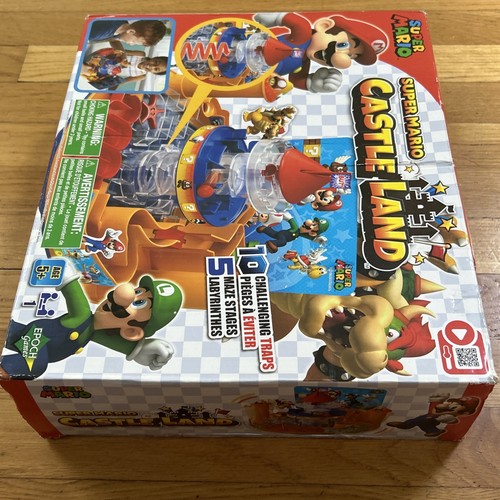 Super Mario Bros Castle Land Tabletop Video Game Based Rare Toy Epoch Ball Maze - Picture 5 of 18