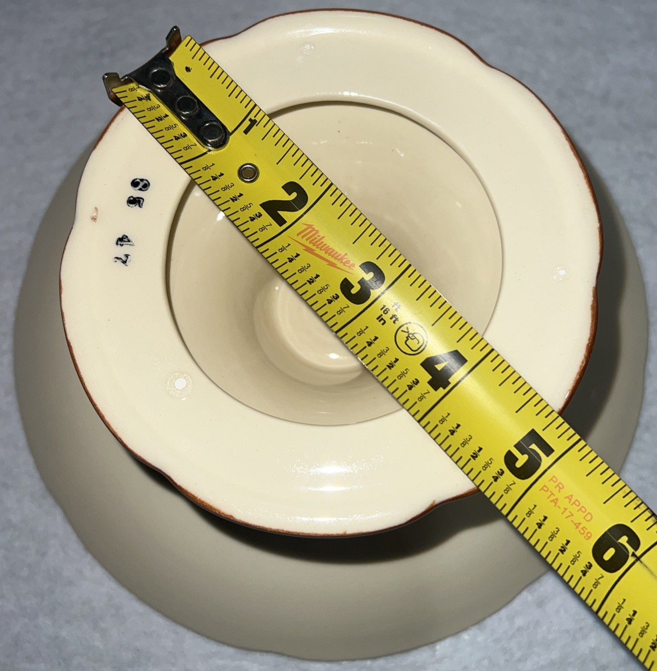 Vintage 1960s Franciscan Apple Compote Pedestal Cake Desert Serving Fruit Plate