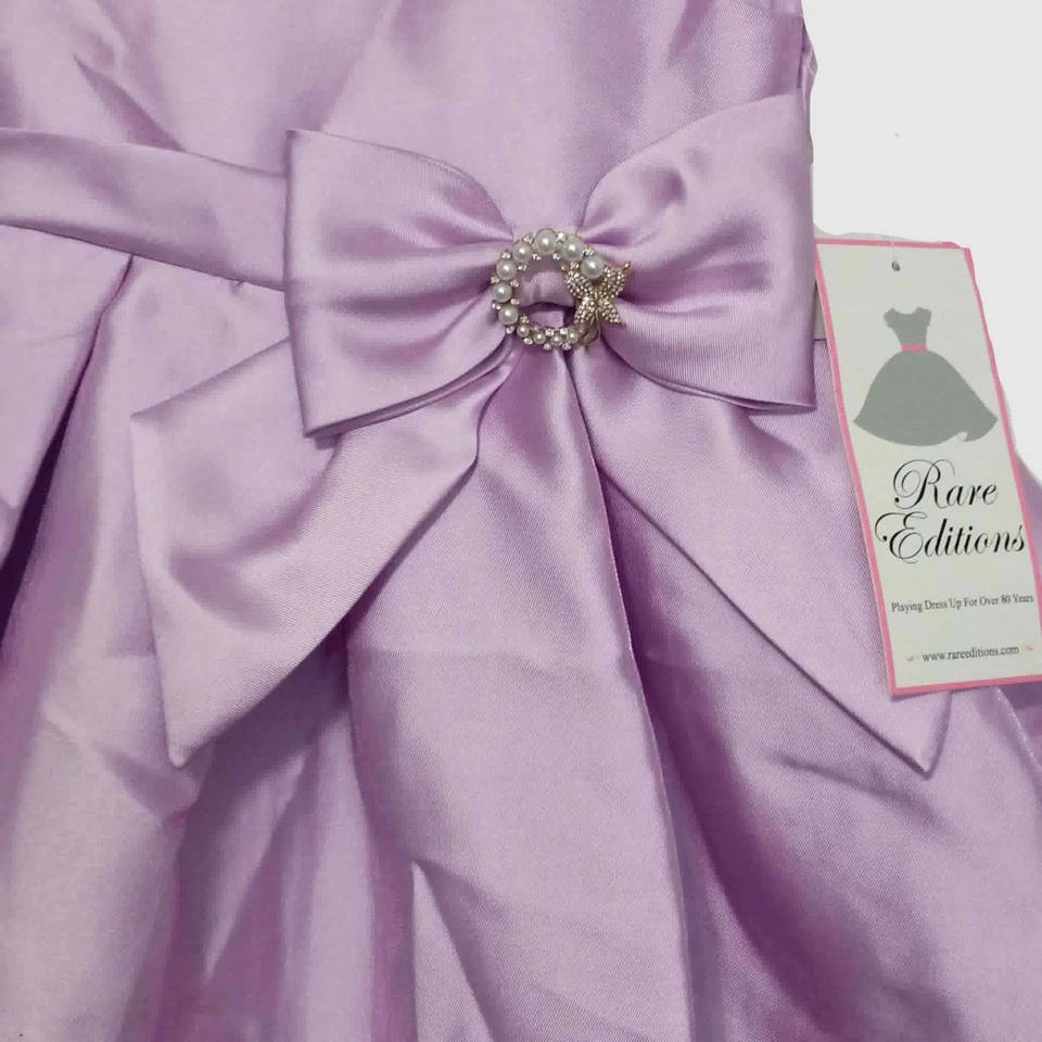 Nuevo con etiquetas Vestido Mikado Lunares Tul Nuevo con Etiquetas Ediciones Raras Niñas Talla 2T Lavanda Joya Lazo Foto 3 de 4