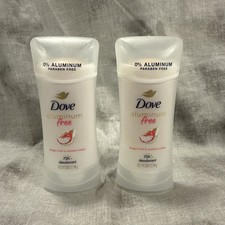 LOT OF 2 Dove Beauty Aluminum Free Deodorant Stick Dragon Fruit  Coconut Cream