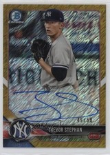 2018 Bowman Chrome HTA Gold Shimmer Refractor 49/50 Trevor Stephan Auto 13iq