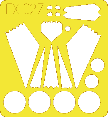 Eduard EDEX027 1:48 Lockheed F-117A Nighthawk canopy and wheels