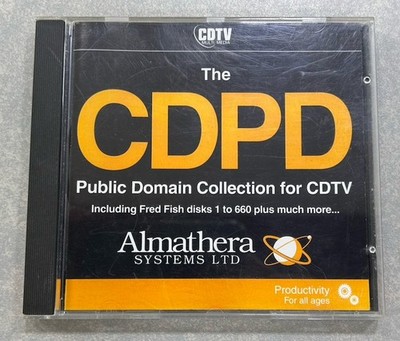 Commodore CDTV CD32 Disc - CDPD Public Domain Collection - voll funktionsfähig